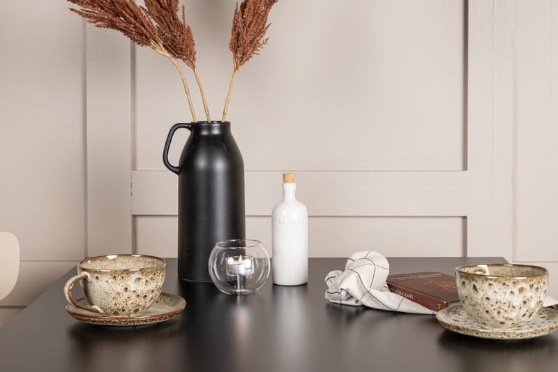 Rektangulär matgrupp Venture Home Beige Svart 2st - Møbler - Borde - Spisebordssæt