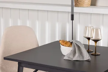 Rektangulär matgrupp Venture Home Beige Svart 2st - Møbler - Borde - Spisebordssæt