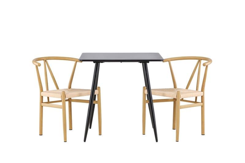 Rektangulär matgrupp Venture Home Beige Svart 2st - Møbler - Borde - Spisebordssæt