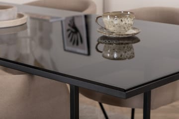 Rektangulär matgrupp Venture Home Beige Svart 4st - Møbler - Borde - Spisebordssæt
