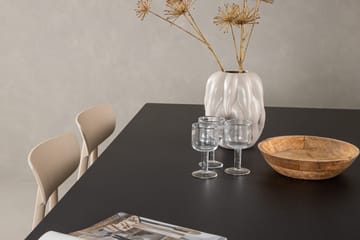Rektangulär matgrupp Venture Home Beige Svart 6st - Møbler - Borde - Spisebordssæt