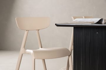 Rektangulär matgrupp Venture Home Beige Svart 6st - Møbler - Borde - Spisebordssæt