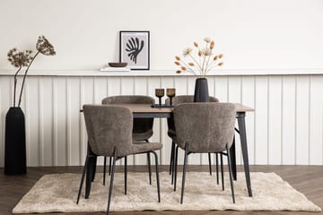 Rektangulär matgrupp Venture Home Beige Valnöt 4st - Møbler - Borde - Spisebordssæt