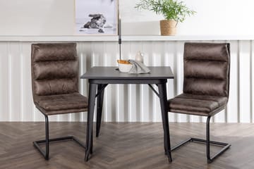 Rektangulär matgrupp Venture Home Brun Svart 2st - Møbler - Borde - Spisebordssæt