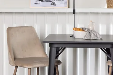 Rektangulär matgrupp Venture Home Brun Svart 2st - Møbler - Borde - Spisebordssæt