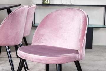 Rektangulär matgrupp Venture Home Gammelrosa Svart Svart - Møbler - Borde - Spisebordssæt