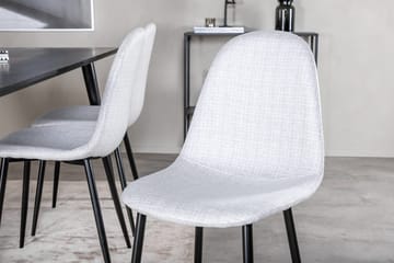 Rektangulär matgrupp Venture Home Grå Svart 6st - Møbler - Borde - Spisebordssæt