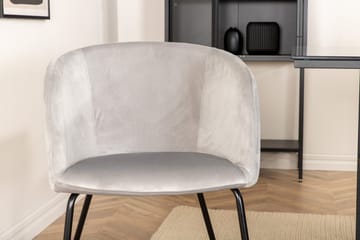 Rektangulär matgrupp Venture Home Grå Svart 6st - Møbler - Borde - Spisebordssæt