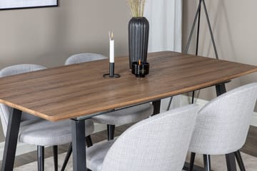 Rektangulär matgrupp Venture Home Grå Valnöt 4st - Møbler - Borde - Spisebordssæt