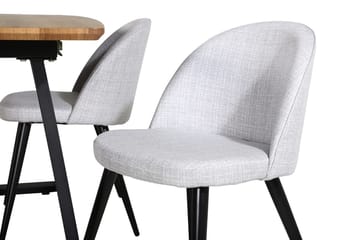 Rektangulär matgrupp Venture Home Grå Valnöt 4st - Møbler - Borde - Spisebordssæt