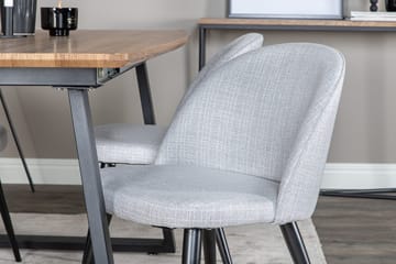 Rektangulär matgrupp Venture Home Grå Valnöt 4st - Møbler - Borde - Spisebordssæt