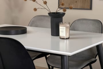 Rektangulär matgrupp Venture Home Grå Vit 4st - Møbler - Borde - Spisebordssæt