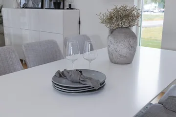 Rektangulär matgrupp Venture Home Grå Vit 6st - Møbler - Borde - Spisebordssæt
