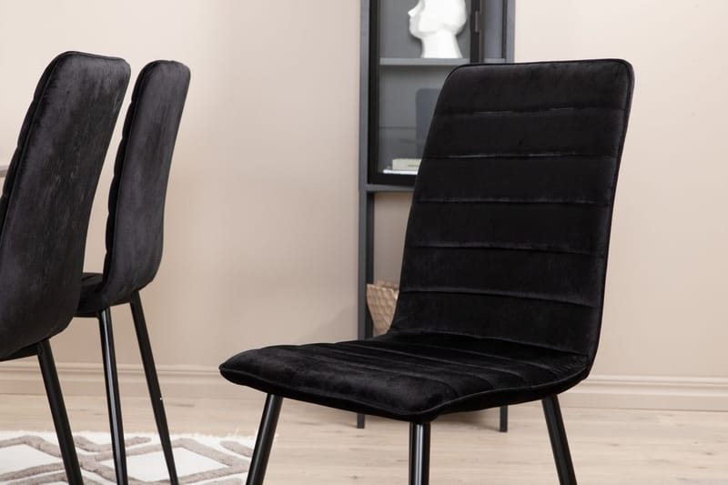 Rektangulär matgrupp Venture Home Grå - Møbler - Borde - Spisebordssæt