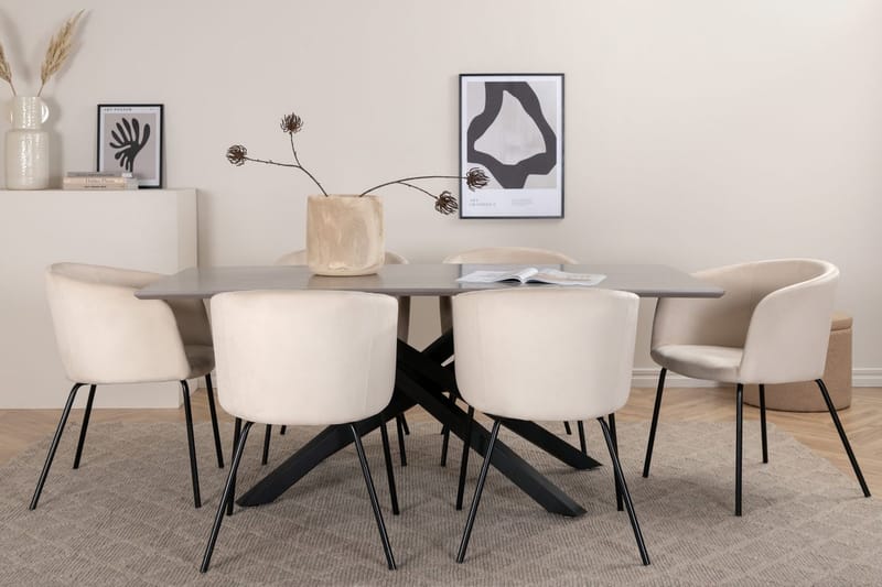 Rektangulär matgrupp Venture Home Grå