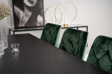 Rektangulär matgrupp Venture Home Guld - Møbler - Borde - Spisebordssæt