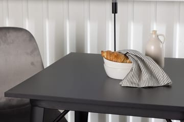 Rektangulär matgrupp Venture Home Ljusgrå Svart 2st - Møbler - Borde - Spisebordssæt