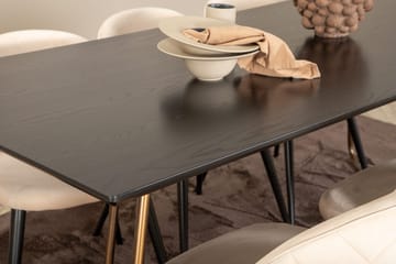 Rektangulär matgrupp Venture Home Mässing - Møbler - Borde - Spisebordssæt