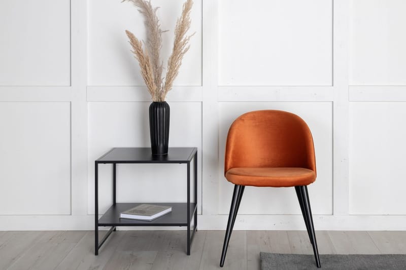 Rektangulär matgrupp Venture Home Rostig Orange Svart 6st - Møbler - Borde - Spisebordssæt