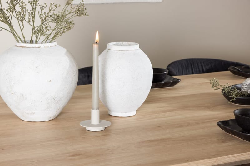 Rektangulär matgrupp Venture Home Svart Ljust trä 6st - Møbler - Borde - Spisebordssæt