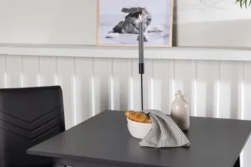 Rektangulär matgrupp Venture Home Svart Svart 2st - Møbler - Borde - Spisebordssæt