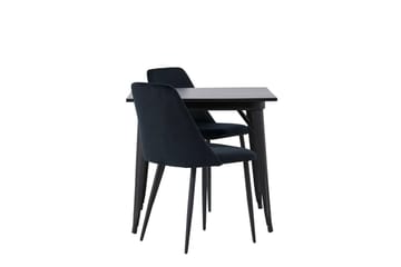 Rektangulär matgrupp Venture Home Svart Svart 2st - Møbler - Borde - Spisebordssæt