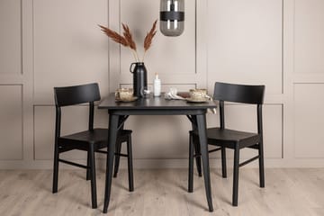 Rektangulär matgrupp Venture Home Svart Svart 2st - Møbler - Borde - Spisebordssæt