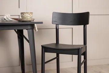 Rektangulär matgrupp Venture Home Svart Svart 2st - Møbler - Borde - Spisebordssæt