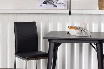 Rektangulär matgrupp Venture Home Svart Svart 2st - Møbler - Borde - Spisebordssæt