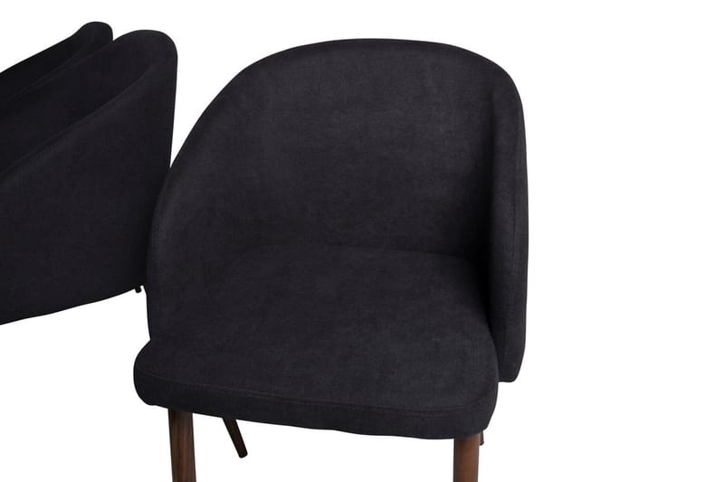 Rektangulär matgrupp Venture Home Svart Svart 6st - Møbler - Borde - Spisebordssæt