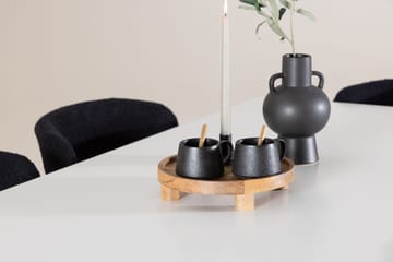 Rektangulär matgrupp Venture Home Svart Vit 6st - Møbler - Borde - Spisebordssæt