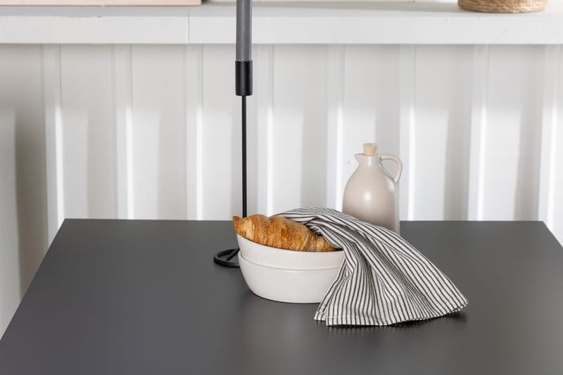 Rektangulär matgrupp Venture Home Vit Svart 2st - Møbler - Borde - Spisebordssæt