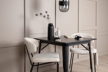 Rektangulär matgrupp Venture Home Vit Svart 2st - Møbler - Borde - Spisebordssæt
