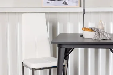 Rektangulär matgrupp Venture Home Vit Svart 2st - Møbler - Borde - Spisebordssæt