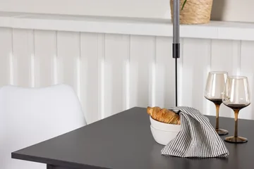Rektangulär matgrupp Venture Home Vit Svart 2st - Møbler - Borde - Spisebordssæt