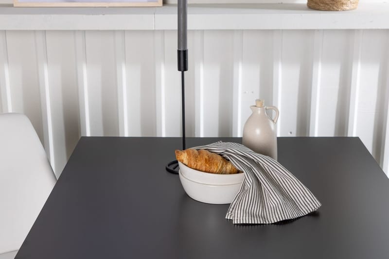 Rektangulär matgrupp Venture Home Vit Svart 2st - Møbler - Borde - Spisebordssæt