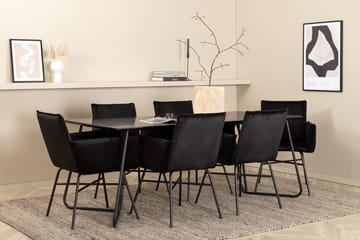 Rektangulär matgrupp Venture Home - Møbler - Borde - Spisebordssæt