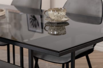 Rektangulær spisegruppe Venture Home Leif, Emma - lysegrå - Møbler - Borde - Spisebordssæt