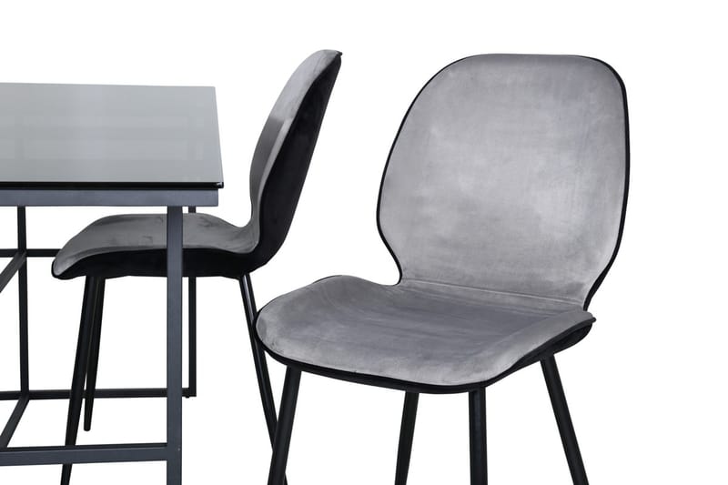 Rektangulær spisegruppe Venture Home Leif, Emma - lysegrå - Møbler - Borde - Spisebordssæt