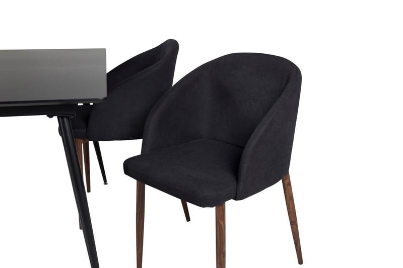 Rektangulær spisegruppe Venture Home Silar,Arch - sort - Møbler - Borde - Spisebordssæt