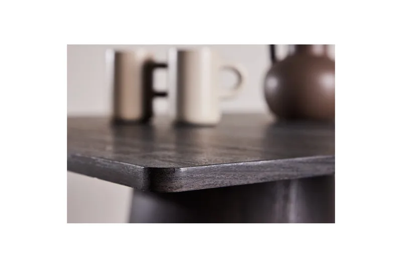 Rektangulært spisebord Lanzi - Sort - Møbler - Borde - Spisebord og køkkenbord