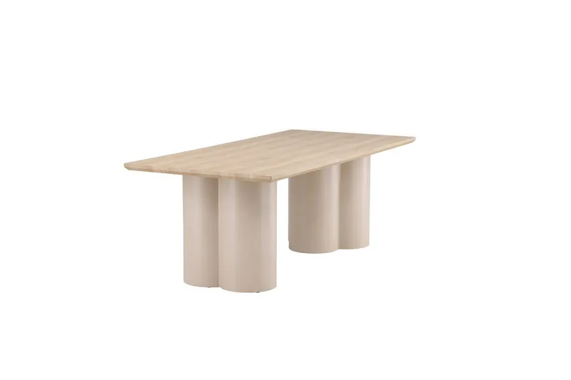 Rektangulært spisebord Olivia - Beige, 210x100x75 - Møbler - Borde - Spisebord og køkkenbord
