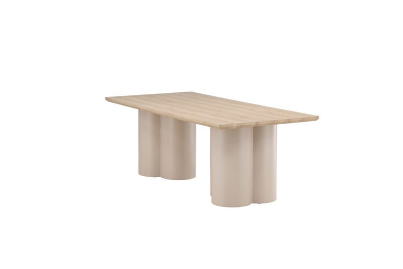 Rektangulært spisebord Olivia - Beige, 210x100x75 - Møbler - Borde - Spisebord og køkkenbord