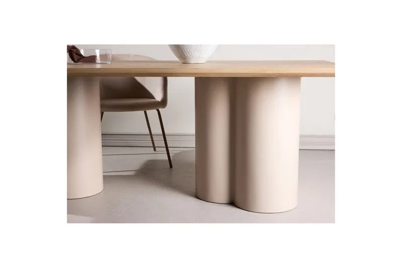 Rektangulært spisebord Olivia - Beige, 210x100x75 - Møbler - Borde - Spisebord og køkkenbord