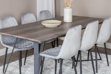 Rektangulært spisebordssæt Venture Home Marina, Polar Natur 6 stk. - Møbler - Borde - Spisebordssæt