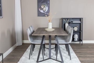 Rektangulært spisebordssæt Venture Home Marina, Polar Natur 6 stk. - Møbler - Borde - Spisebordssæt