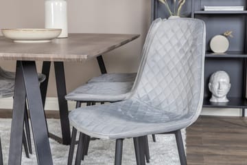 Rektangulært spisebordssæt Venture Home Marina, Polar Natur 6 stk. - Møbler - Borde - Spisebordssæt