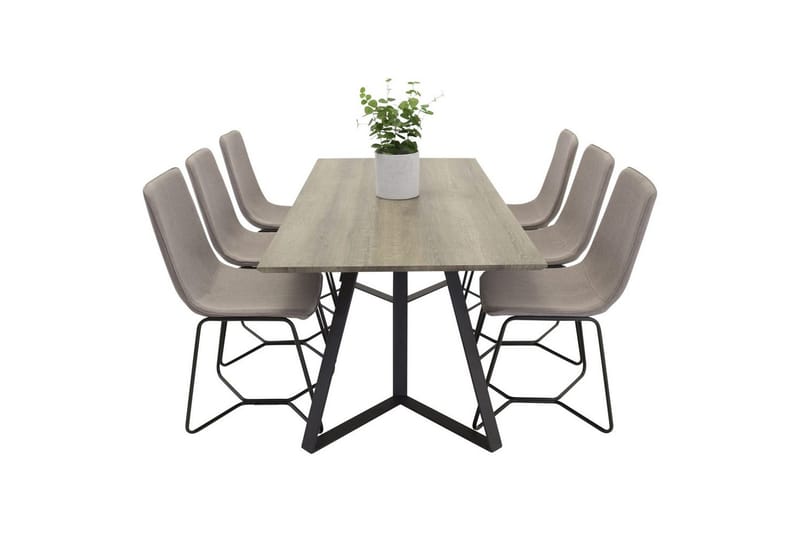 Rektangulært spisestuesæt Marina, X - Møbler - Borde - Spisebordssæt