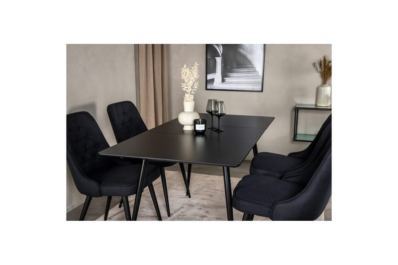 Rektangulært spisestuesæt Silar, Velvet Deluxe - Møbler - Borde - Spisebordssæt