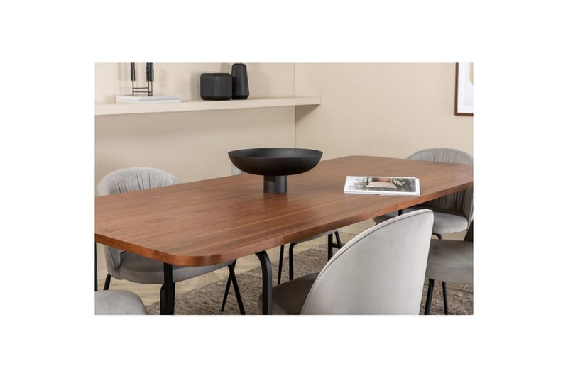 Rektangulært spisestuesæt Uno, Wrinkles - Møbler - Borde - Spisebordssæt